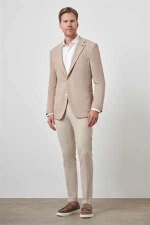 Morven Erkek Bej Trend Dynamic Fit  Mono Yaka Ceket