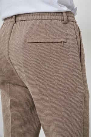 Morven Erkek Bej Trend Slim Fit İpli Jogger Pantolon