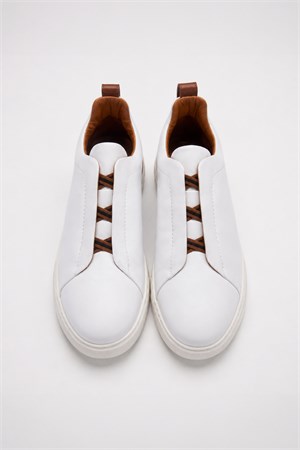 Morven Erkek Beyaz Deri Sneaker Ayakkabı