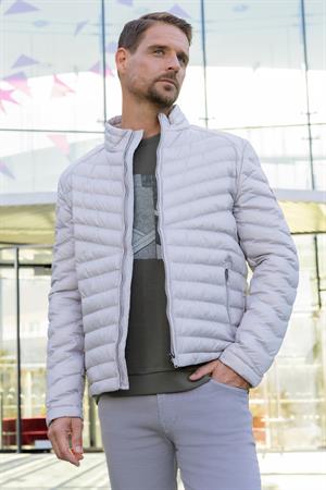 Morven Erkek Beyaz Su İtici Rüzgar Geçirmez Dynamic Fit Rahat Kesim Şişme Mont