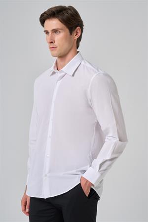 Morven Erkek Beyaz Trend Regular Fit Gömlek