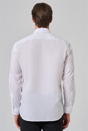 Morven Erkek Beyaz Trend Regular Fit Gömlek