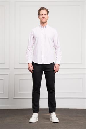 Morven Erkek Bordo Pamuk Trend Dynamic Fit Rahat Kesim Gömlek