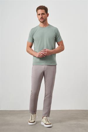 Morven Erkek Çağla Yeşili Basic Bisiklet Yaka Dynamic Fit T-Shirt