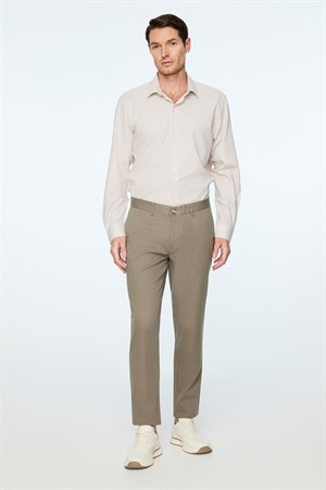 Morven Erkek Çağla Yeşili Pamuk Trend Düz Slim Fit Chino Pantolon