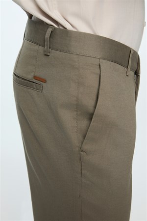 Morven Erkek Çağla Yeşili Pamuk Trend Düz Slim Fit Chino Pantolon