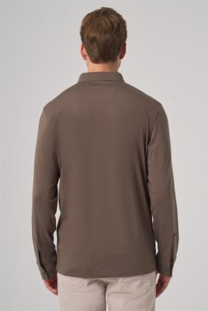 Morven Erkek Çağla Yeşili Trend Polo Yaka Rayon Sweatshirt