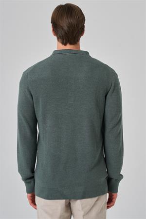 Morven Erkek Çağla Yeşili Trend Polo Yaka Dynamic Fit Rahat Kesim Triko