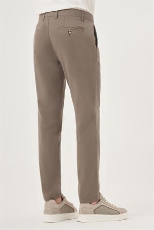 Morven Erkek Çağla Yeşili Yazlık Pamuk Yan Cep Slim Fit Chino Pantolon