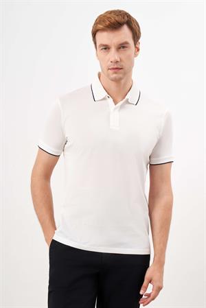 Morven Erkek Ekru Trend Polo Yaka Dynamic Fit T-Shirt