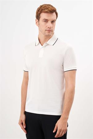 Morven Erkek Ekru Trend Polo Yaka Dynamic Fit T-Shirt