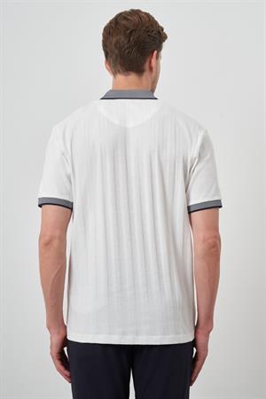 Morven Erkek Ekru Trend  Polo Yaka T-Shirt