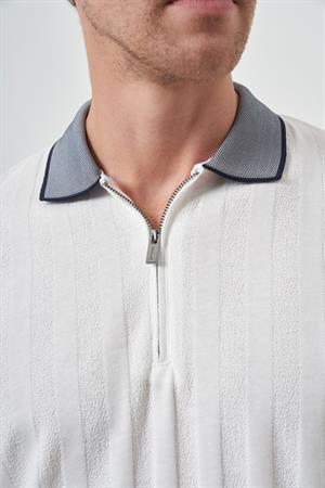 Morven Erkek Ekru Trend  Polo Yaka T-Shirt