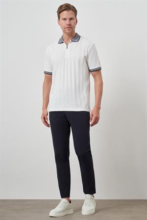 Morven Erkek Ekru Trend  Polo Yaka T-Shirt