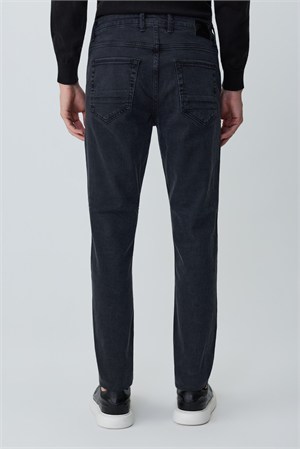 Morven Erkek Füme Denim 5 Cep Slim Fit Jean Kot Pantolon
