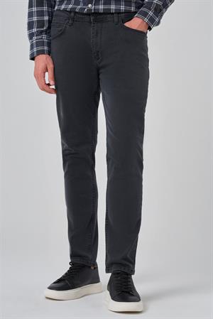 Morven Erkek Füme Denim 5 Cep Slim Fit Jean Kot Pantolon
