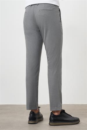 Morven Erkek Füme Poliviskon Trend Pileli Slim Fit Spor Pantolon