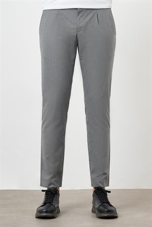 Morven Erkek Füme Poliviskon Trend Pileli Slim Fit Spor Pantolon