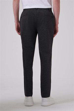 Morven Erkek Füme Trend Düz Tam Lastikli Slim Fit Pantolon
