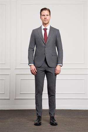 Morven Erkek Füme Trend Slim Fit Dar Kesim Sivri Yaka Takım Elbise