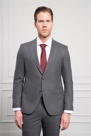 Morven Erkek Füme Trend Slim Fit Dar Kesim Sivri Yaka Takım Elbise