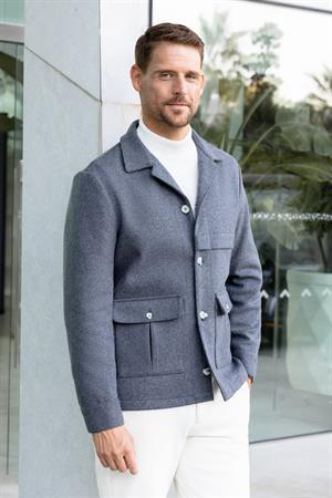 Morven Erkek Füme Yünlü Worker Ceket