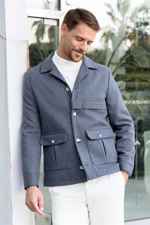 Morven Erkek Füme Yünlü Worker Ceket