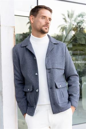Morven Erkek Füme Yünlü Worker Ceket