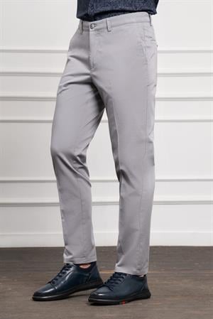 Morven Erkek Gri Dynamic Fit Chino Pantolon