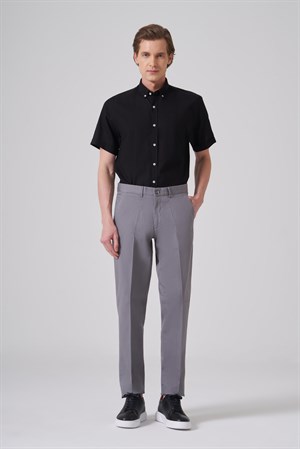Morven Erkek Gri Pamuk Trend Dynamic Fit Chino Pantolon