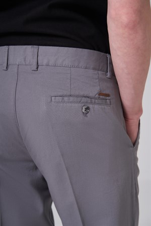 Morven Erkek Gri Pamuk Trend Dynamic Fit Chino Pantolon