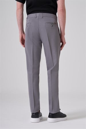 Morven Erkek Gri Pamuk Trend Dynamic Fit Chino Pantolon