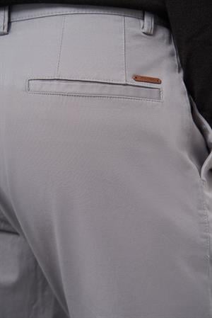 Morven Erkek Gri Pamuk Yan Cep Slim Fit Chino Pantolon