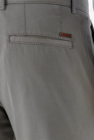 Morven Erkek Gri Piefti Pamuk Yan Cep Slim Fit Chino Pantolon