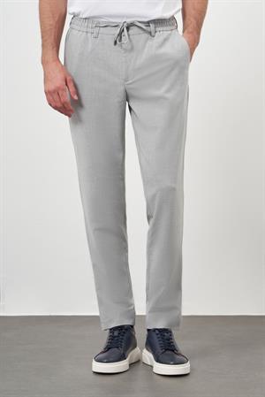 Morven Erkek Gri Poliviskon Trend İpli Jogger Slim Fit Spor Pantolon
