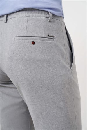Morven Erkek Gri Poliviskon Trend İpli Jogger Slim Fit Spor Pantolon