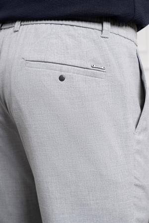 Morven Erkek Gri Slim Fit Dar Kesim İpli Jogger Pantolon