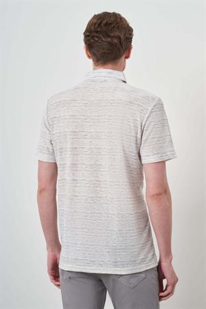 Morven Erkek Gri Trend Dinamik Fit Polo Yaka T-Shirt