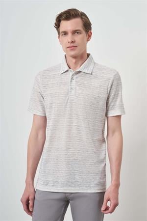Morven Erkek Gri Trend Dinamik Fit Polo Yaka T-Shirt