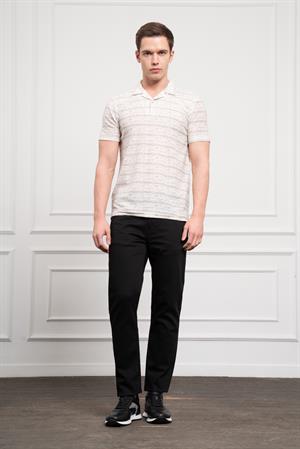 Morven Erkek Gri Trend Dynamic Fit Rahat Kesim Polo Yaka T-Shirt