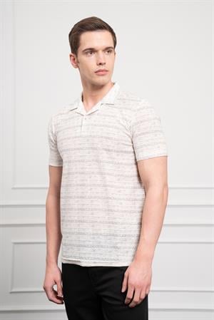 Morven Erkek Gri Trend Dynamic Fit Rahat Kesim Polo Yaka T-Shirt