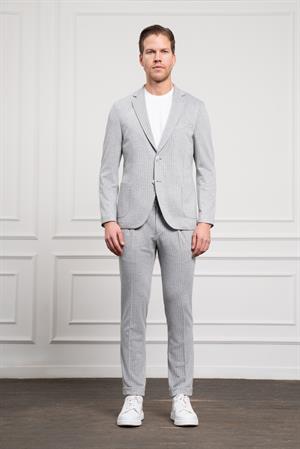 Morven Erkek Gri Trend Slim Fit Mono Yaka Takım Elbise