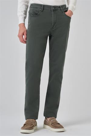 Morven Erkek Haki Denim 5 Cep Dynamic Fit Jean Kot Pantolon