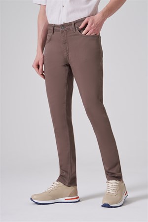 Morven Erkek Haki Denim 5 Cep Slim Fit Jean