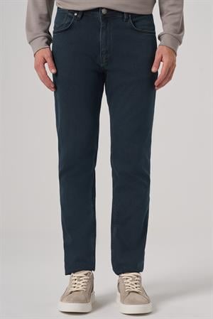 Morven Erkek Haki Denim 5 Cep Slim Fit Jean Kot Pantolon
