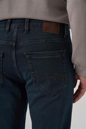 Morven Erkek Haki Denim 5 Cep Slim Fit Jean Kot Pantolon