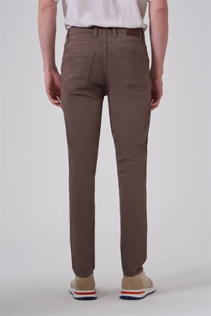 Morven Erkek Haki Denim 5 Cep Slim Fit Jean