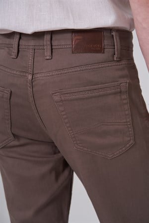 Morven Erkek Haki Denim 5 Cep Slim Fit Jean