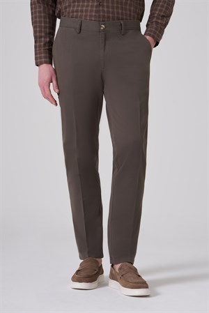 Morven Erkek Haki Pamuk Trend Dynamic Fit Chino Pantolon