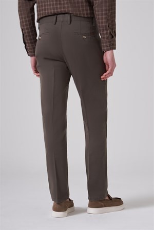 Morven Erkek Haki Pamuk Trend Dynamic Fit Chino Pantolon